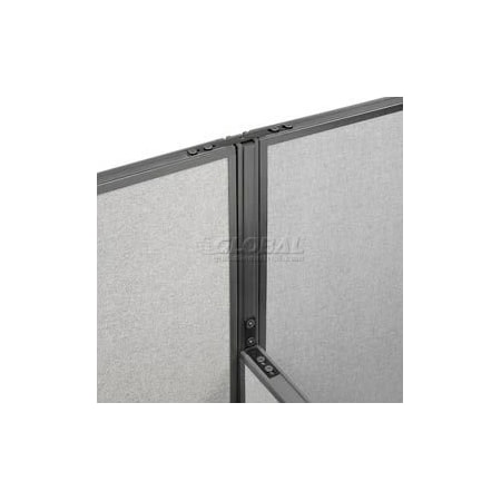 Interion By Global Industrial Interion High-Low Three Way Kit For Two 76in High Panel With Cable 240257P